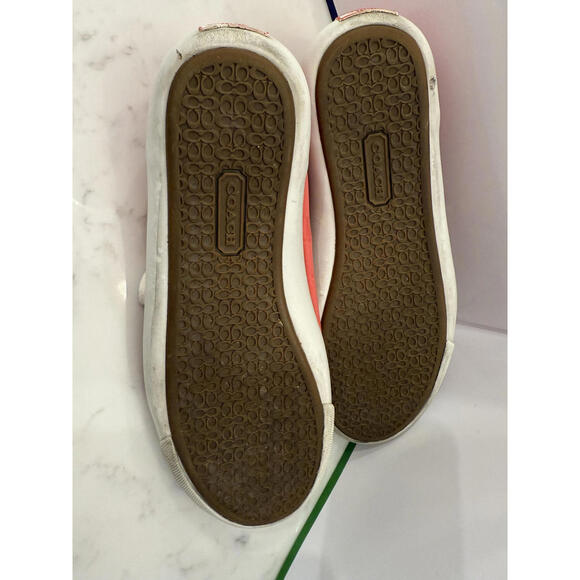 Coach Barrett Pink Signature "C" Sneakers - Size 8.5 - Picture 5 of 7